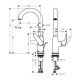 Смеситель для раковины hansgrohe Novus однорычажный со сливным гарнитуром, 71126000, хром Смеситель для раковины hansgrohe Novus однорычажный со сливным гарнитуром, 71126000, хром