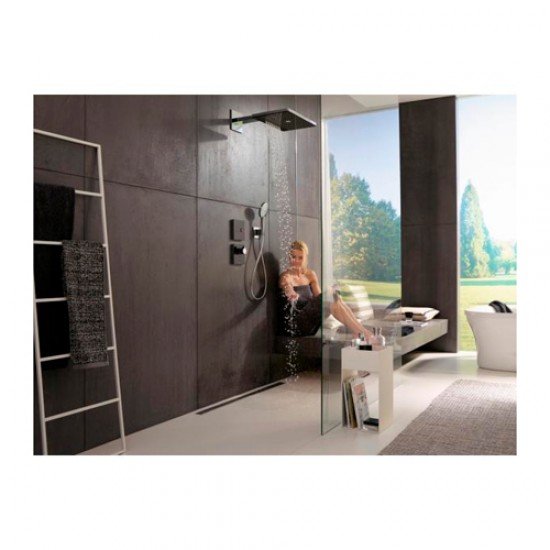 Термостат hansgrohe ShowerSelect Highfow для душа с отдельным выводом для ручного душа 15735600, черный/хром Термостат hansgrohe ShowerSelect Highfow для душа с отдельным выводом для ручного душа 15735600, черный/хром