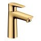 Смеситель для раковины Hansgrohe Talis E 110, однорычажный, CoolStart, со сливным гарнитуром 71713990, полированное золото Смеситель для раковины Hansgrohe Talis E 110, однорычажный, CoolStart, со сливным гарнитуром 71713990, полированное золото