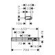 Термостат hansgrohe ShowerTabletSelect 700 для душа 13184400, белый/хром