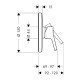 Смеситель hansgrohe Talis S для душа 72606000, хром