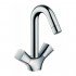Смеситель hansgrohe Logis для раковины с двумя рукоятками и сливным гарнитуром 71222000, хром