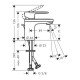 Смеситель для раковины 70, со сливным гарнитуром, цинк Hansgrohe Vernis Blend 71570000, хром Смеситель для раковины 70, со сливным гарнитуром, цинк Hansgrohe Vernis Blend 71570000, хром