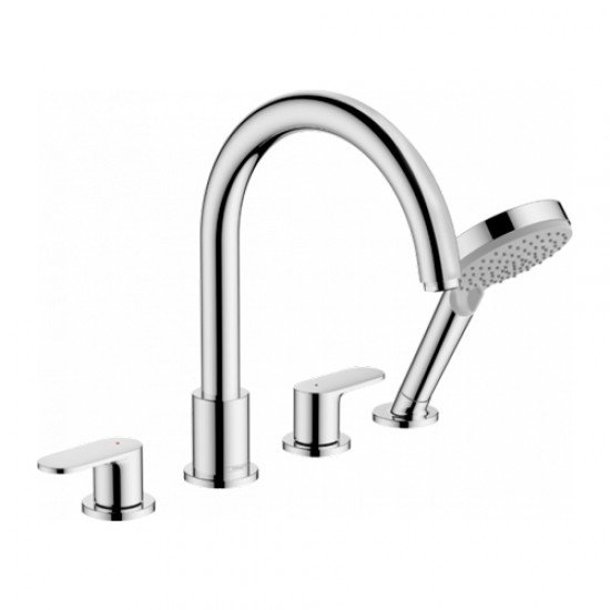 Смеситель на край ванны на 4 отверстия Hansgrohe Vernis Blend 71456000, хром