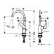 Смеситель hansgrohe Logis для раковины с поворотным изливом и сливным гарнитуром 71130000, хром