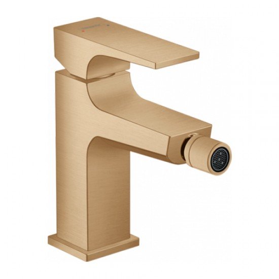 Смеситель hansgrohe Metropol для биде с донным клапаном Push-Open, 32520140, шлифованная бронза Смеситель hansgrohe Metropol для биде с донным клапаном Push-Open, 32520140, шлифованная бронза