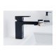 Смеситель для раковины 100, без сливного набора Hansgrohe Vernis Shape 71569670, матовый черный
