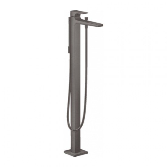Смеситель hansgrohe Metropol для ванны однорычажный, напольный, с рычаговой рукояткой, 32532340, шлифованный черный хром Смеситель hansgrohe Metropol для ванны однорычажный, напольный, с рычаговой рукояткой, 32532340, шлифованный черный хром