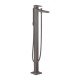 Смеситель hansgrohe Metropol для ванны однорычажный, напольный, с рычаговой рукояткой, 32532340, шлифованный черный хром Смеситель hansgrohe Metropol для ванны однорычажный, напольный, с рычаговой рукояткой, 32532340, шлифованный черный хром