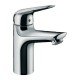 Смеситель для раковины Hansgrohe 100, однорычажный, LowFlow, 3,5 л/мин;, со сливным клапаном Push-Open 71034000, хром