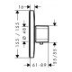 Термостат hansgrohe Ecostat E Highflow для душа 15706000, хром Термостат hansgrohe Ecostat E Highflow для душа 15706000, хром