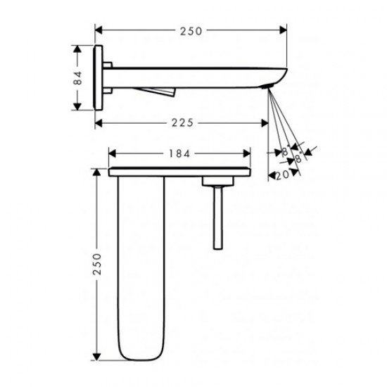 Смеситель hansgrohe PuraVida для раковины 15085000, хром