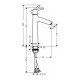 Смеситель для раковины Hansgrohe Talis S 190, однорычажный, без сливного набора 72032000, хром