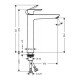 Смеситель hansgrohe Talis E для раковины, со сливным гарнитуром 71717700, матовый белый Смеситель hansgrohe Talis E для раковины, со сливным гарнитуром 71717700, матовый белый