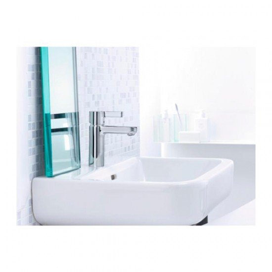 Смеситель hansgrohe Metris S для раковины со сливным гарнитуром 31060000, хром Смеситель hansgrohe Metris S для раковины со сливным гарнитуром 31060000, хром
