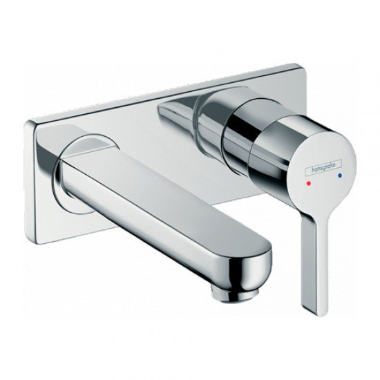 Смеситель hansgrohe Metris S для раковины настенный 31162000, хром