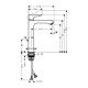 Смеситель hansgrohe Metris для раковины 31183000, хром