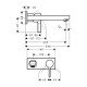 Смеситель hansgrohe Metris S для раковины 31163000, хром