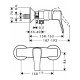 Смеситель hansgrohe Metris Classic для душа 31672000, хром