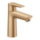Смеситель для раковины Hansgrohe Talis E 110, однорычажный, CoolStart, со сливным гарнитуром 71713140, шлифованная бронза