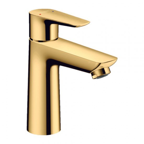 Смеситель для раковины Hansgrohe Talis E 110, однорычажный, без сливного набора 71712990, полированное золото