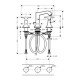 Смеситель hansgrohe Metropol Classic для раковины 31306090, хром/под золото