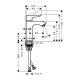 Смеситель hansgrohe Metris для раковины 31088000, хром Смеситель hansgrohe Metris для раковины 31088000, хром