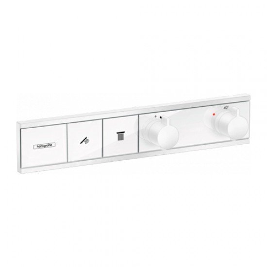 Термостат hansgrohe RainSelect для скрытой установки 2 функции 15380700, матовый белый Термостат hansgrohe RainSelect для скрытой установки 2 функции 15380700, матовый белый