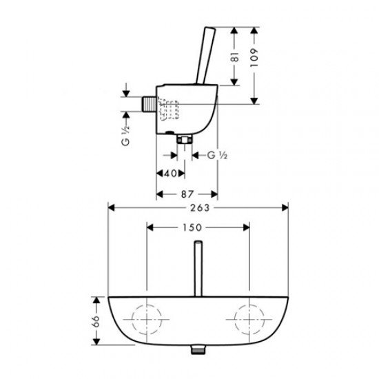 Смеситель hansgrohe PuraVida для душа 15672000, хром Смеситель hansgrohe PuraVida для душа 15672000, хром