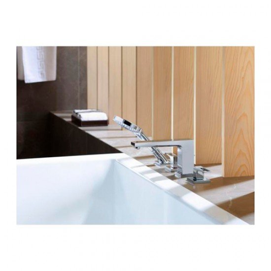 Смеситель hansgrohe Metropol на борт ванны 74553000, хром Смеситель hansgrohe Metropol на борт ванны 74553000, хром