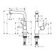 Смеситель hansgrohe Talis S для раковины с поворотным изливом и сливным гарнитуром 72105000, хром