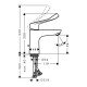 Смеситель hansgrohe Focus для раковины, с удлиненной ручкой 31911000, хром Смеситель hansgrohe Focus для раковины, с удлиненной ручкой 31911000, хром