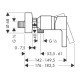 Смеситель hansgrohe Metris S для душа 31660000, хром