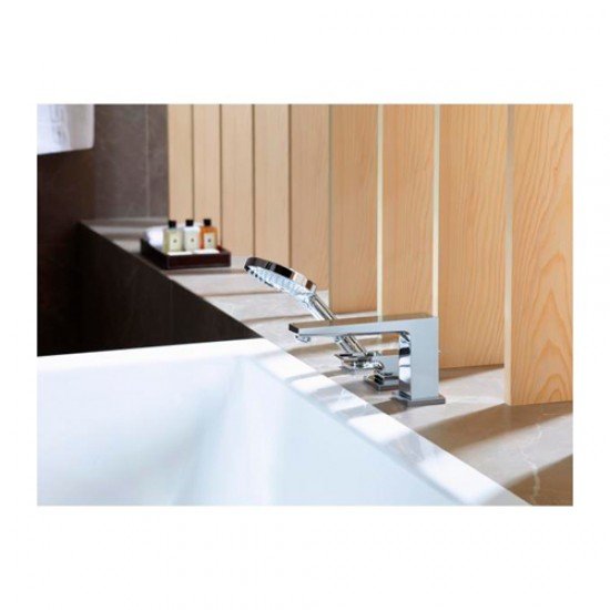 Смеситель на край ванны, на 3 отверстия, с рукояткой-петлей Hansgrohe 74550000, хром