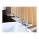 Смеситель на край ванны, на 3 отверстия, с рукояткой-петлей Hansgrohe 74550000, хром