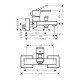 Смеситель для ванны Hansgrohe Vernis Shape 71450670, матовый черный