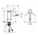 Смеситель для биде Hansgrohe Finoris 76200700, матовый белый Смеситель для биде Hansgrohe Finoris 76200700, матовый белый