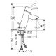 Смеситель hansgrohe Talis для раковины 32040000, хром Смеситель hansgrohe Talis для раковины 32040000, хром