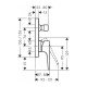 Смеситель hansgrohe Metropol для ванны настенный скрытый с рычаговой рукояткой, 32545140, шлифованная бронза