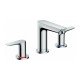 Смеситель hansgrohe Talis E для раковины, на 3 отверстия, со сливным гарнитуром 71733000, хром Смеситель hansgrohe Talis E для раковины, на 3 отверстия, со сливным гарнитуром 71733000, хром
