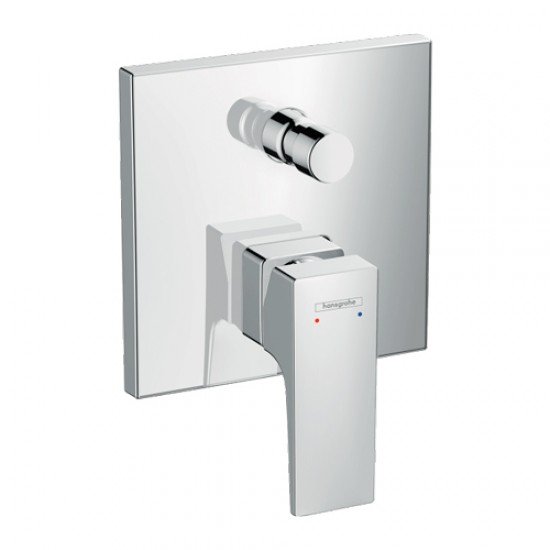 Смеситель hansgrohe Metropol для ванны настенный скрытый с рычаговой рукояткой 32545000, хром Смеситель hansgrohe Metropol для ванны настенный скрытый с рычаговой рукояткой 32545000, хром