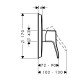 Смеситель hansgrohe Metris Classic для душа 31676000, хром Смеситель hansgrohe Metris Classic для душа 31676000, хром