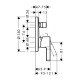 Смеситель hansgrohe Metris S для ванны 31465000, хром