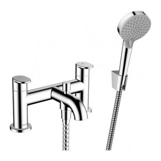Смеситель на край ванны на 2 отверстия, и ручной душ Veris Blend Vario Hansgrohe Vernis Blend 71461000, хром