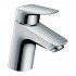 Смеситель для раковины Hansgrohe 70, однорычажный, со сливным клапаном Push-Open, для водонагревателей, открытого типа 71074000, хром
