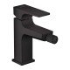 Смеситель hansgrohe Metropol для биде, однорычажный, со сливным клапаном Push-Open 32520670, матовый черный Смеситель hansgrohe Metropol для биде, однорычажный, со сливным клапаном Push-Open 32520670, матовый черный
