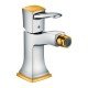 Смеситель hansgrohe Metropol Classic для биде с рычаговой рукояткой и сливным гарнитуром 31320090, хром/под золото Смеситель hansgrohe Metropol Classic для биде с рычаговой рукояткой и сливным гарнитуром 31320090, хром/под золото