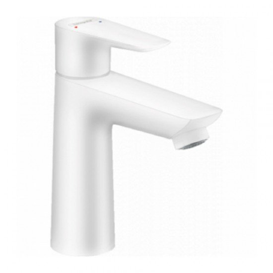 Смеситель hansgrohe Talis E для раковины со средним изливом и без сливного набора 71712700, матовый белый Смеситель hansgrohe Talis E для раковины со средним изливом и без сливного набора 71712700, матовый белый