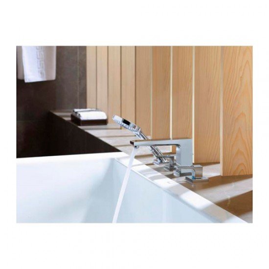 Смеситель hansgrohe Metropol на борт ванны 74552000, хром Смеситель hansgrohe Metropol на борт ванны 74552000, хром