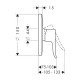 Смеситель hansgrohe Metris для душа 31685000, хром
